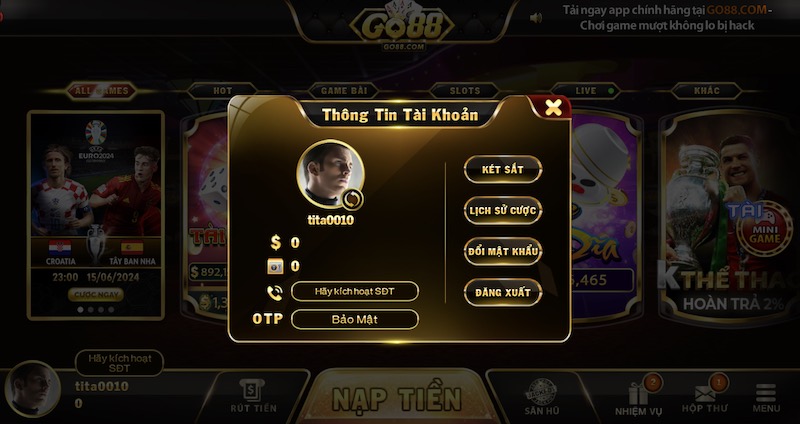 Chính sách bảo mật Go88: Thông tin dành cho hội viên 1 Chính sách bảo mật về thông tin người dùng Go88